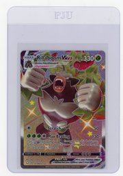 2021 Pokemon Sword & Shield Shining Fates Shiny Vault Rillaboom VMAX Holo Full Art Pokemon Card