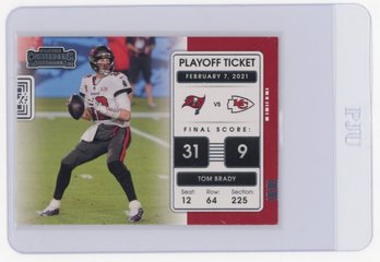 2021 Panini Contenders Tom Brady Playoff Ticket Football Card