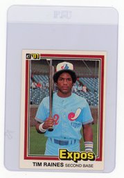 Tim Raines Rookie Card 1981 Donruss Baseball Card
