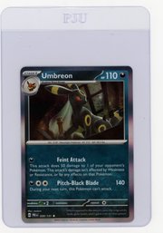 2025 Pokemon Scarlet & Violet Prismatic Evolutions Umbreon Holo Pokemon Card