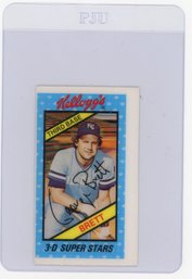 1980 Kellogg's 3-d Super Stars George Brett 3-d Baseball Card
