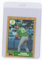 Mark McGwire Rookie Card 1987 Topps Baseball Card