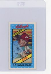 1980 Kellogg's 3-d Super Stars Pete Rose 3-d Baseball Card