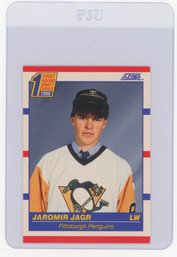 Jaromir Jagr Rookie Card 1990 Score Hockey Card