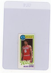 1980 Topps Julius Erving Basketball Card
