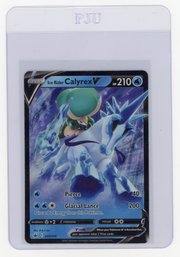 2021 Pokemon Sword & Shield Chilling Reign Ice Rider Calyrex V Holo Pokemon Card