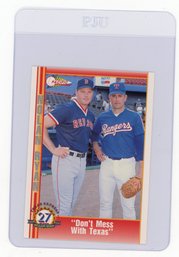 1993 Pacific Texas Express Nolan Ryan Roger Clemens Don't Mess With Texas Baseball Card