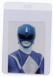 1995 Collect-A-Card Power Rangers The New Season The Blue Ranger Acetate Power Rangers Card