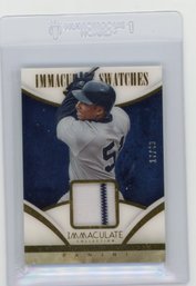 2014 Panini Immaculate Collection Bernie Williams Immaculate Swatches Game Used Jersey Baseball Card #'d To 49