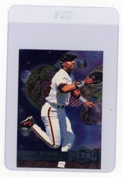 1996 Fleer Metal Universe Barry Bonds Baseball Card