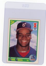 Frank Thomas Rookie Card 1990 Score Baseball Card