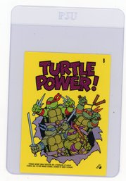1989 Topps Teenage Mutant Ninja Turtles Turtle Power! TMNT Sticker