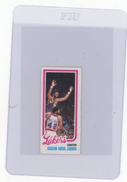 1980 Topps Kareem Abdul-jabbar Basketball Card