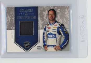 2014 Press Pass Racing Jimmie Johnson Class A Uniform Race Used Firesuit NASCAR Card