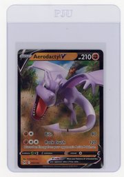 2022 Pokemon Sword & Shield Lost Origin Aerodactyl V Holo Pokemon Card