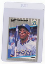 Gary Sheffield Rookie Card 1989 Fleer Baseball Card