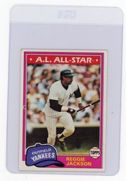 1981 Topps Reggie Jackson Baseball Card