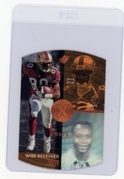 1998 Upper Deck SPx Jerry Rice Bronze Die Cut Football Card