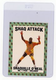 1993 Arena Sports Shaquille O'Neal Shaq Attack Limited Edition Basketball Card #'d To 25000