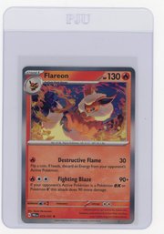 2025 Pokemon Scarlet & Violet Prismatic Evolutions Flareon Holo Pokemon Card