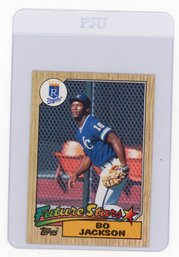 Bo Jackson Rookie Card 1987 Topps Future Star Baseball Card
