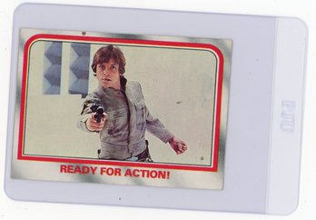 1980 Topps Star Wars Empire Strikes Back Ready For Action! Luke Skywalker Star Wars Card