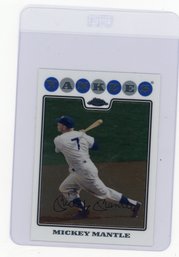 2008 Topps Chrome Mickey Mantle Baseball Card