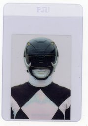 1995 Collect-A-Card Power Rangers The New Season The Black Ranger Acetate Power Rangers Card