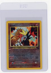 2001 Pokemon Game Entei Pokemon 3 Movie Promo Reverse Holo Black Star Promo Pokemon Card