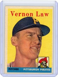 1958 Topps Vernon Law Baseball Card