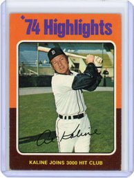 1975 Topps AL KALINE Baseball Card