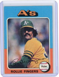 1975 Topps Rollie Fingers Baseball Card