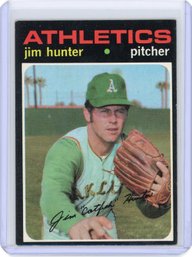 1971 Topps JIM CATFISH HUNTER Baseball Card