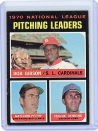 1971 Topps Pitching Leaders Baseball Card GIBSON JENKINS PERRY