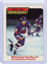 MIKE BOSSY Topps Rookie Hockey Card