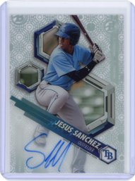 Jesus Sanchez Rookie Autograph Acetate Baseball Card