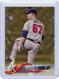 AJ MINTER Topps Baseball Rookie Card Serial #’d Sp