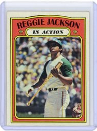 1972 Topps REGGIE JACKSON Baseball Card