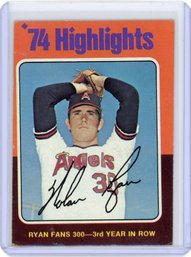 1975 Topps NOLAN RYAN Baseball Card