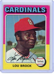1975 Topps LOU BROCK Baseball Card