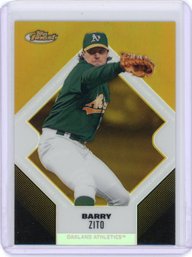 Barry Zito Gold Refractor Serial Numbered Baseball Card