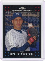 Andy Pettitte Topps Chrome Xfractor Baseball Card