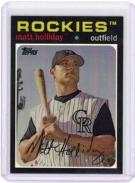 Matt Holliday Black Refractor Baseball Card #’d To 400