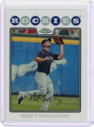 Matt Holliday Topps Chrome Refractor Baseball Card