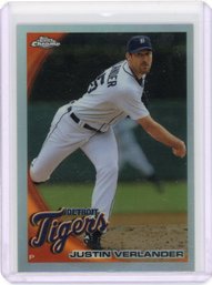 Justin Verlander Topps Chrome Refractor Baseball Card