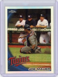 Joe Mauer Topps Chrome Refractor Baseball Card