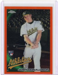 Josh Donaldson Rookie Orange Refractor Baseball Card