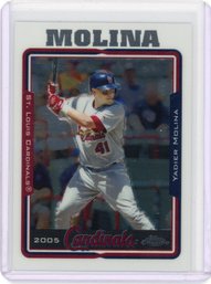 Yadier Molina 2005 2nd Year Topps Chrome Baseball Card