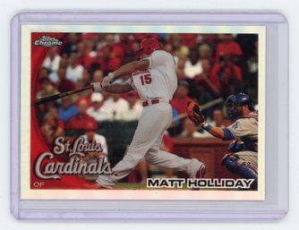 Matt Holliday Topps Chrome Refractor Baseball Card