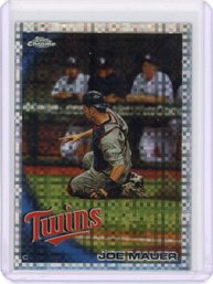 Joe Mauer Topps Chrome Xfractor Baseball Card